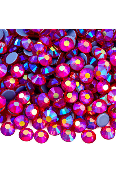 Gymo مادة لاصقة عالية الجودة مع ستة مكاوي مسطحة (HOTFIX) حجر كريستال Ss20 (4.6-4.8 مم) Siam Ab (10 إجمالي)