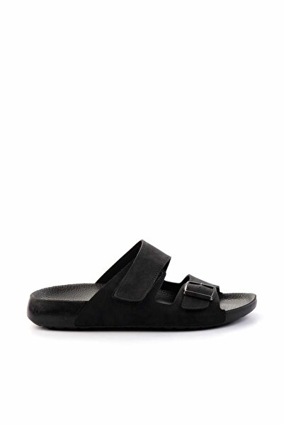 Bambi Μαύρες ανδρικές παντόφλες E04444000601