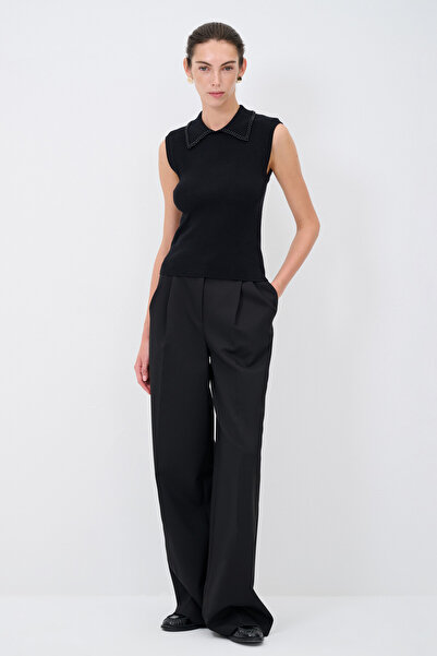 adL İnci Detaylı Triko Bluz