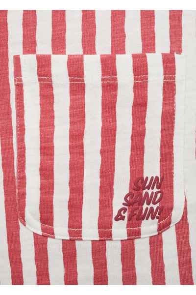 MANGO Baby Striped Short Jumpsuit