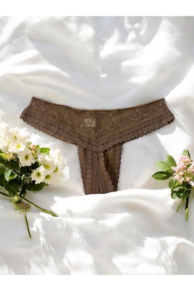 enmodaiçgiyim Mink Women - Πολυτελές στρινγκ με δαντέλα