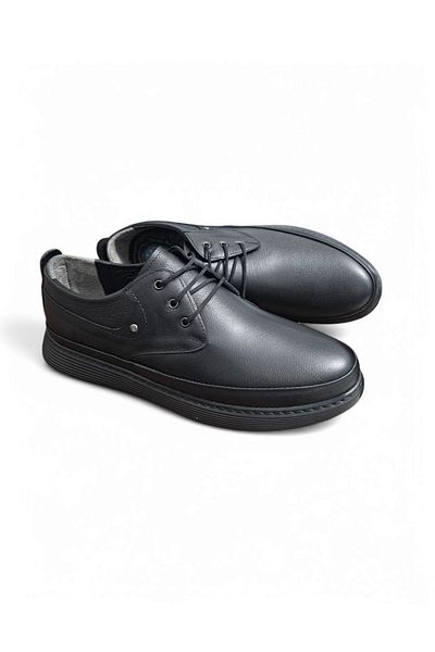 ERN SHOES Pantofi pentru bărbați din piele naturală, cu talpă ortopedică completă, cusută, mărimea 48-49-50