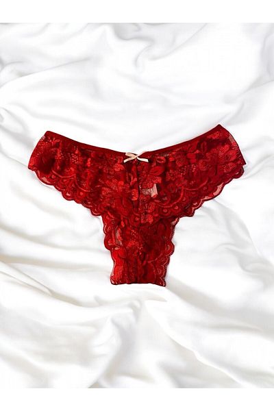 enmodaiçgiyim Red Women's Lace Luxury Thong