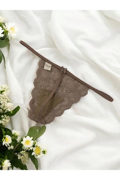 enmodaiçgiyim Γυναικείο κορδόνι Mink Lace