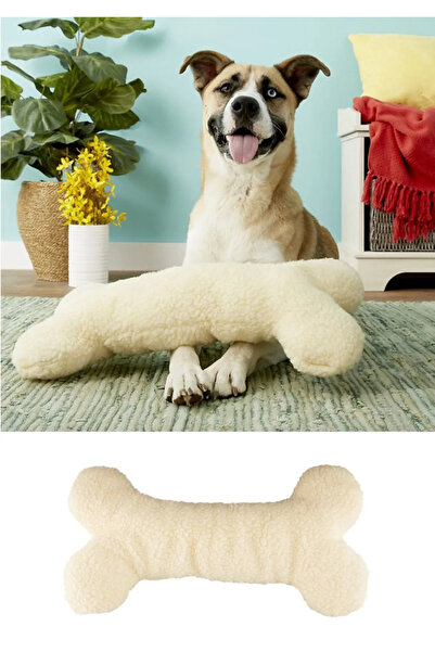Cherry Bloom Cotton Bone Dog Toy Plush Stress Teeth Bone