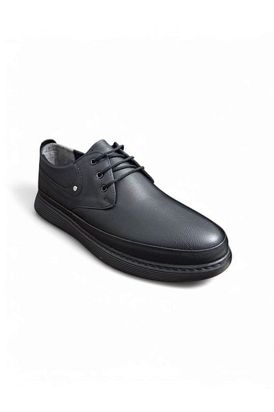 ERN SHOES Pantofi pentru bărbați din piele naturală, cu talpă ortopedică completă, cusută, mărimea 48-49-50