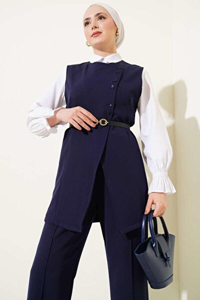 YILMAZBARMAZ жіночий двокомпонентний комплект з перехресними міні-ґудзиками