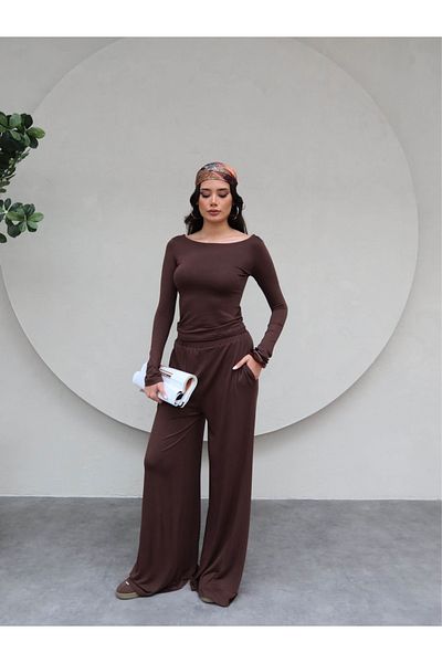 ESRAHELVACI Set pantaloni body cu mânecă lungă