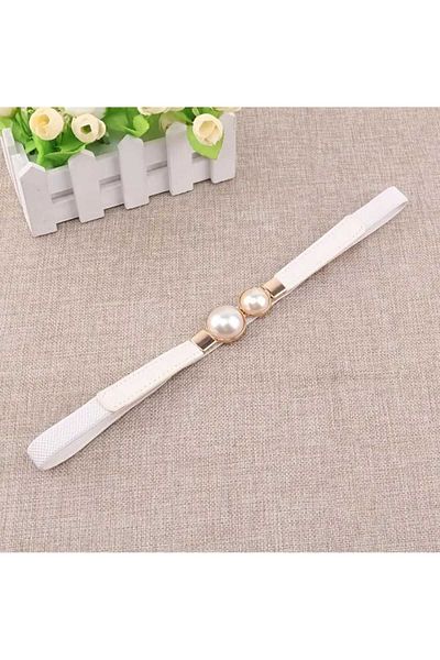 Beyna Rubber Belt with Pearls