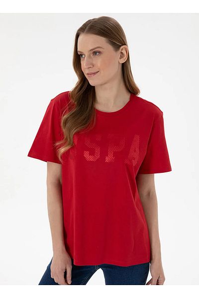 U.S. Polo Assn. Tricou pentru femei polo assn cu decolteu confortabil