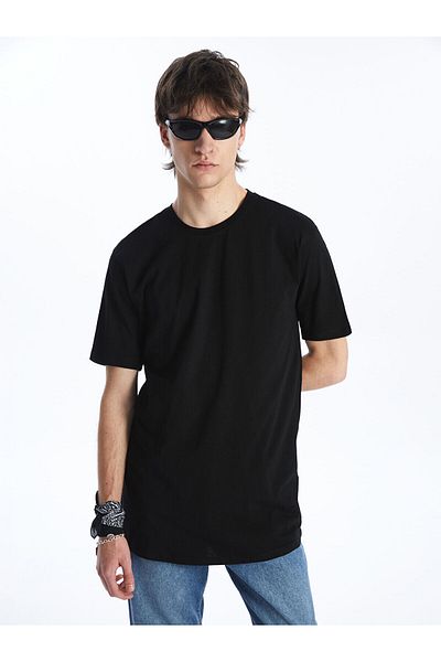LC Waikiki Ανδρικό T-Shirt από βαμβακερό χτενισμένο λαιμό