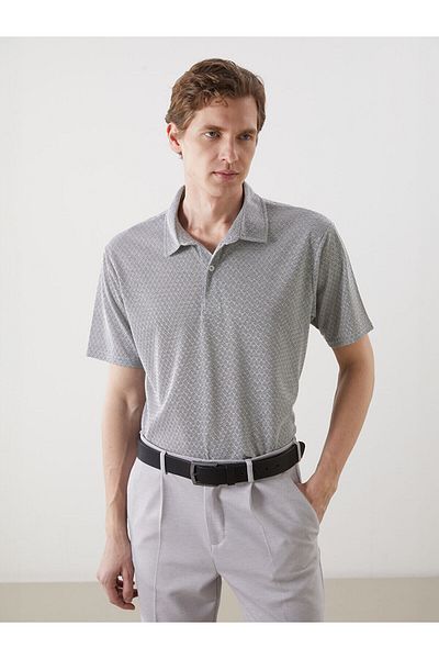 LC Waikiki Ανδρικό μπλουζάκι Polo με κοντό μανίκι με σχέδιο