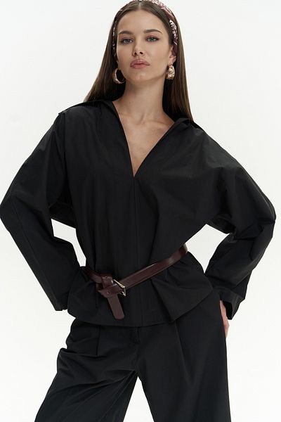 Mai Blenham Black Shirt Pants Set