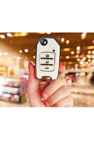 EBG İSTANBUL Honda Civic Fc5 Crv Hrv Compatible Nano Key Protection Case White Color