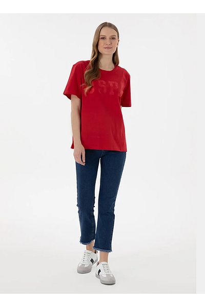 U.S. Polo Assn. Tricou pentru femei polo assn cu decolteu confortabil