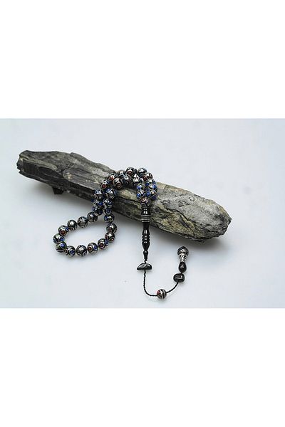 Skygo Oltu Stone Drop Watermelon Baklava Embroidered Rosary