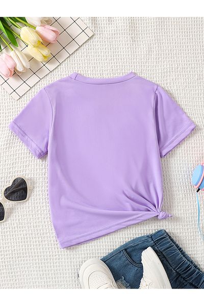 Let's Wear Премиум тениска с кръгло деколте с принт на майка и дъщеря за жени и момичета