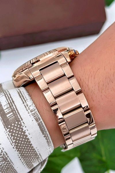 Bigotti Milano Luxury Men's Wristwatch Rose Steel Strap Steel Case Functions Active Zmb007