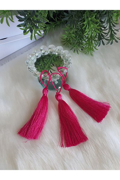 Fiyonks Atölye Tassel, Rope Tassel, Single Tassel 10 Pieces 7 Cm, Tassel Accessory, Textile