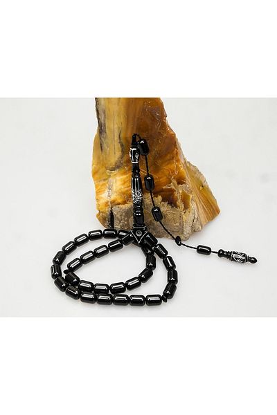 Skygo Oltu Stone Nakkaş Carved Bristle Saw Cut Motif Imameli Rosary