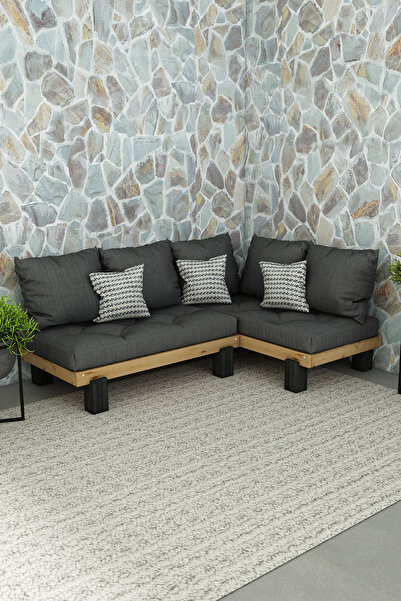 woodwork antalya Köşe Rustik Sedir Masif Ağaç 120x190 Natural Renk