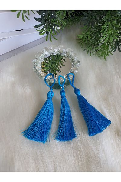 Fiyonks Atölye Tassel, Rope Tassel, Single Tassel 10 Pieces 7 Cm, Tassel Accessory, Textile