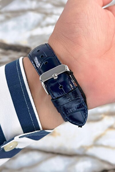 Ferrucci Lacivert Deri Kordon, Çelik Kasa Function Roma Rakamlı Erkek Kol Saati+Bileklik zmfer078