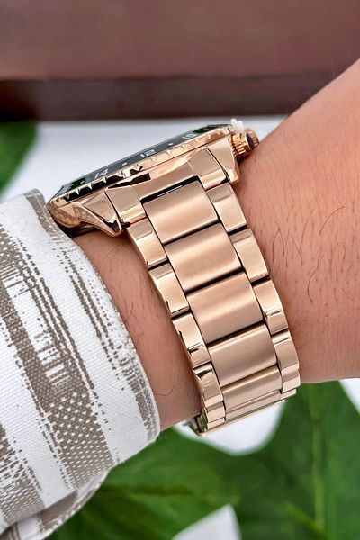 Bigotti Milano Luxury Men's Wristwatch Rose Steel Strap Steel Case Functions Active Zmb009