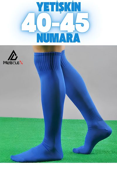 Musclex Spor Tekstil Κάλτσες ποδοσφαίρου 40-45 - Ενήλικες, Κολάν ποδοσφαίρου και κάλτσες γηπέδου χαλιού