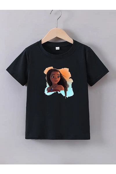 makiteks Moana Παιδικό μπλουζάκι με στάμπα ποιότητας βαμβακερό 5-14 ετών