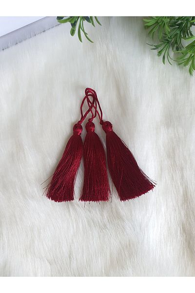 Fiyonks Atölye Tassel, Rope Tassel, Single Tassel 10 Pieces 7 Cm, Tassel Accessory, Textile