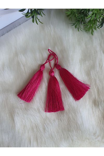 Fiyonks Atölye Tassel, Rope Tassel, Single Tassel 10 Pieces 7 Cm, Tassel Accessory, Textile