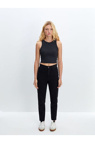 LC Waikiki New Season Crew Neck Women's Crop - S5Fg24Z8