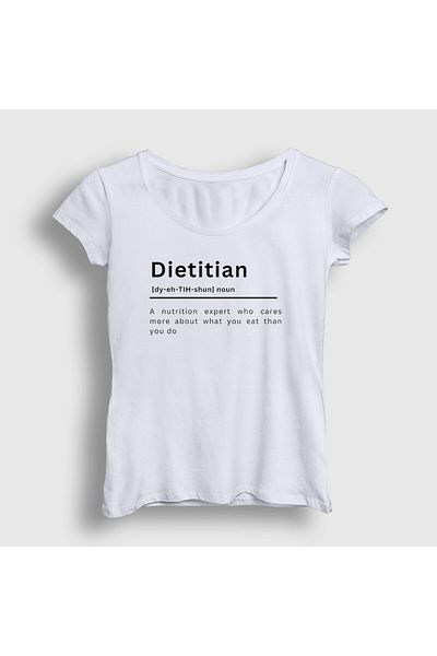 Presmono Tricou alb dietetician - Model cadou dietetician pentru sănătate