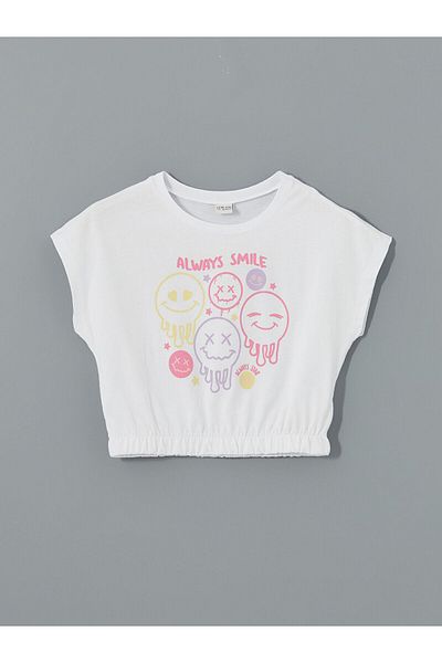 LC Waikiki Crew Neck Girl's Crop T-Shirt
