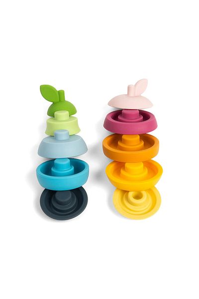 BIGJIGS Toys Παιχνίδι στοίβαξης - Μήλο & αχλάδι