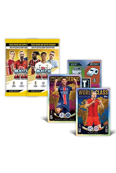 Topps Πακέτο εκκίνησης - Σετ καρτών Topps Match Attax 24/25 χωρίς άλμπουμ