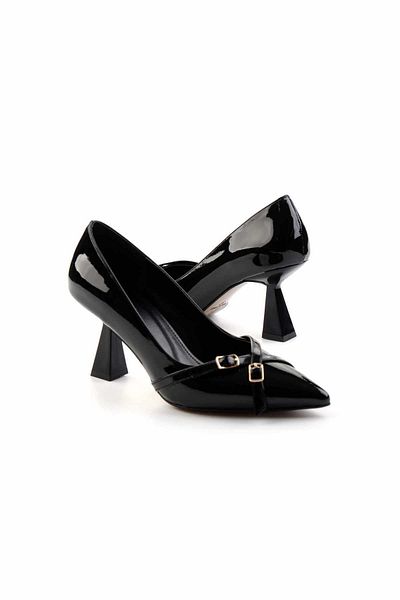 Bambi Black Women's Classic Heeled Shoes K 01231401408