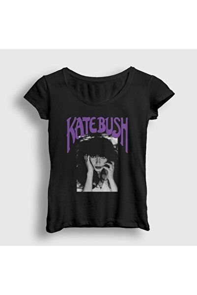 Presmono Ženski crni poster Kate Bush T-shirt 523891tt