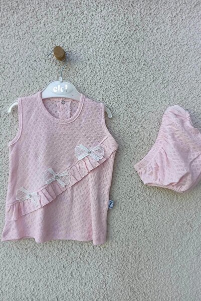 mundobebe Baby Embroidery Bow Pantyhose Summer Set