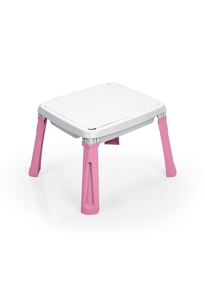Dolu 3 in 1 Activity Table for Children - White & Pink