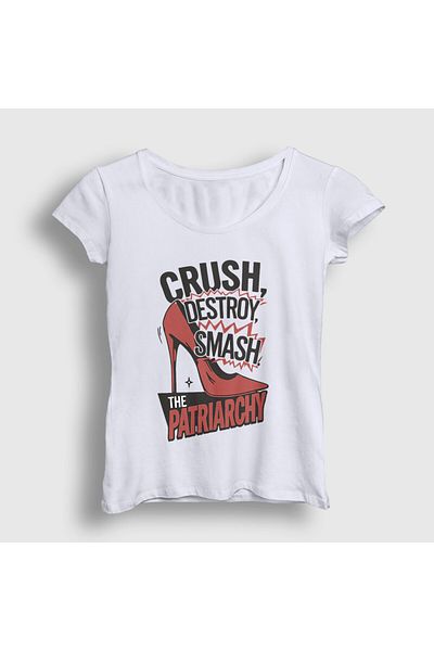 Presmono Tricou alb pentru femei Consumer Shot 520628 tt