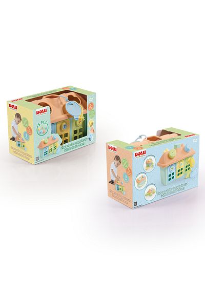 Dolu Třídicí hra - Pastelový dům s klíči