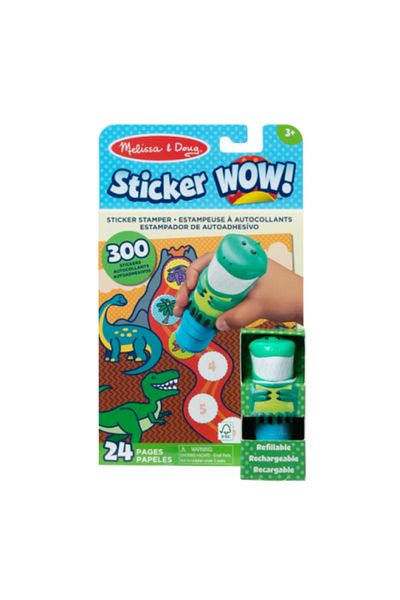 Melissa & Doug Samolepka s aktivitami Samolepka WOW s dinosaurem