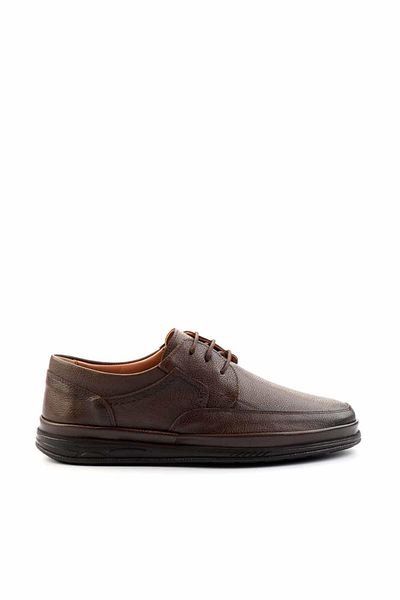 Bambi Brown Leather Men's Casual Shoes E 01440061603
