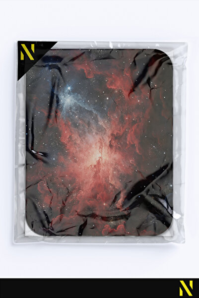 nilizma Цветна ергономична подложка за мишка с мотив от галактиката и противоплъзгаща повърхност, идеална за използване у дома и в офиса