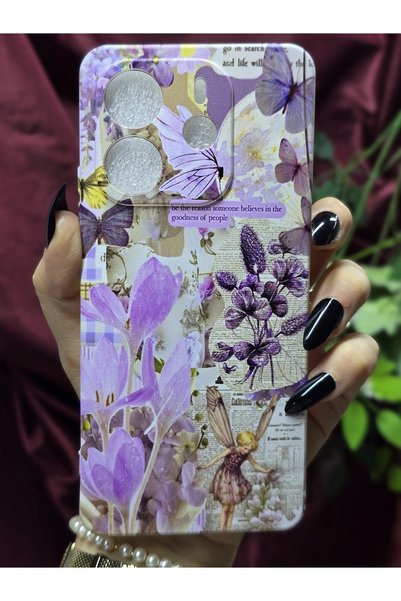 Magic Ring Xiaomi Redmi Note 14 4G Uyumlu Kamera Korumalı Desenli Şeffaf Tele...