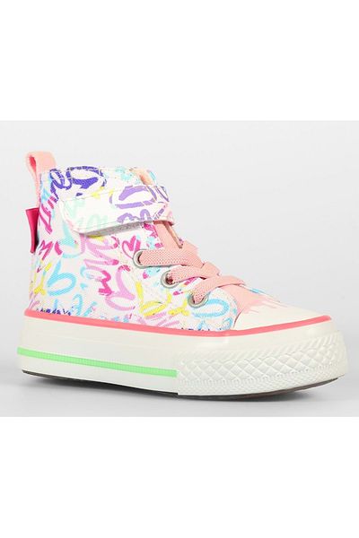 Kocamanlar Ayakkabı Vicco Ada Konvers Orthopedic Children's Sports Shoes White-Pink