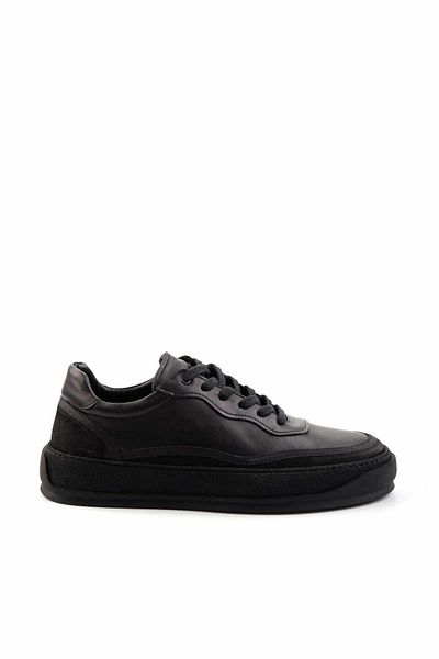 Bambi Μαύρα Δερμάτινα Ανδρικά Παπούτσια Casual E01396113503
