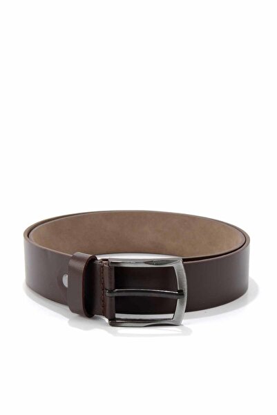 Bambi حزام جلد طبيعي بني للرجال U08657016003